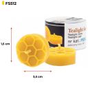 Silikonová forma na svíčky - čajová svíčka se vzorem včelí buňky - 1,5 cm - FS512 Thumb