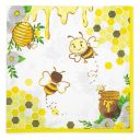 Papírové ubrousky „Včela s medem a pláství“ - 20 ks Thumb