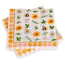 Papírové ubrousky „Včely a květiny“ - 20 ks Thumb