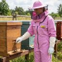 Včelařská kombinéza s kloboukem - fialová - Lysoň, vel.: S-XXXL Thumb