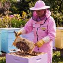 Včelařská kombinéza s kloboukem - fialová - Lysoň, vel.: S-XXXL Thumb