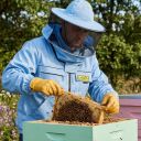 Včelařská bunda s kloboukem - modrá - Lysoň, vel.: S-XXL Thumb