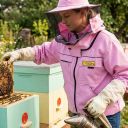 Včelařská bunda s kloboukem - fialová - Lysoň, vel.: S-XXL Thumb