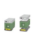 Plemenáč polystyrenový 39x24 - 6 rámků - šedo-zelený Thumb