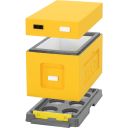 Plemenáč polystyrenový 39x24 - 6 rámků - žlutý Thumb