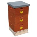 Úl 39x24 se 3 nástavky - Celodřevěný, odlehčený, cinkovaný, nabarvený Thumb