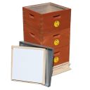 Úl 39x24 se 3 nástavky - Celodřevěný, odlehčený, cinkovaný, nabarvený, schienen Thumb