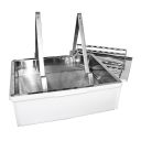 Talíř na odvíčkování ApiNord - nerez - s odkl. 2 rám. Thumb