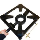 Průmyslový plynový vařič - čtverhranný - piezo - bez regulátoru Thumb