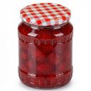 Víčko na sklenici TO 82 - Karo červené Thumb