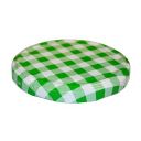 Víčko na sklenici TO 82 - Karo zelené Thumb