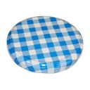 Víčko na sklenici TO 82 - Karo modré Thumb