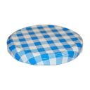 Víčko na sklenici TO 82 - Karo modré Thumb