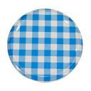 Víčko na sklenici TO 82 - Karo modré Thumb