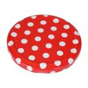 Víčko na sklenici TO 82 - Tečky - červené Thumb