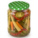 Víčko na sklenici TO 82 - Tečky - zelené Thumb