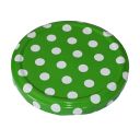 Víčko na sklenici TO 82 - Tečky - zelené Thumb