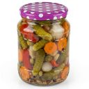 Víčko na sklenici TO 82 - Tečky - purpurové Thumb