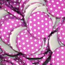 purple-dots-05.jpg_1 Víčko na sklenici TO 82 - Tečky - purpurové - 700 ks - celá krabice Thumb