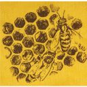 64116b.jpg_1 Pytlík na sklenici medu ApiSina s motivem "plástev" Thumb