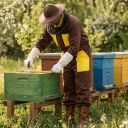 Kombinéza včelařská s kloboukem, hnědá vel,: S-XXXL - CZ Thumb