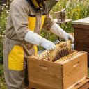 Kombinéza včelařská s kloboukem, béžová vel,: S-XXXL - CZ Thumb