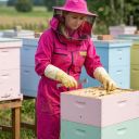 Kombinéza včelařská PREMIUM růžová Lysoň, vel.: S-XXXXL Thumb