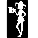 Samolepka včelařka - bílá Thumb