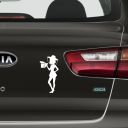 Samolepka včelařka - bílá Thumb