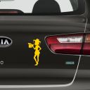 Samolepka včelařka - žlutá Thumb