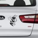 Samolepka včelák - černá Thumb
