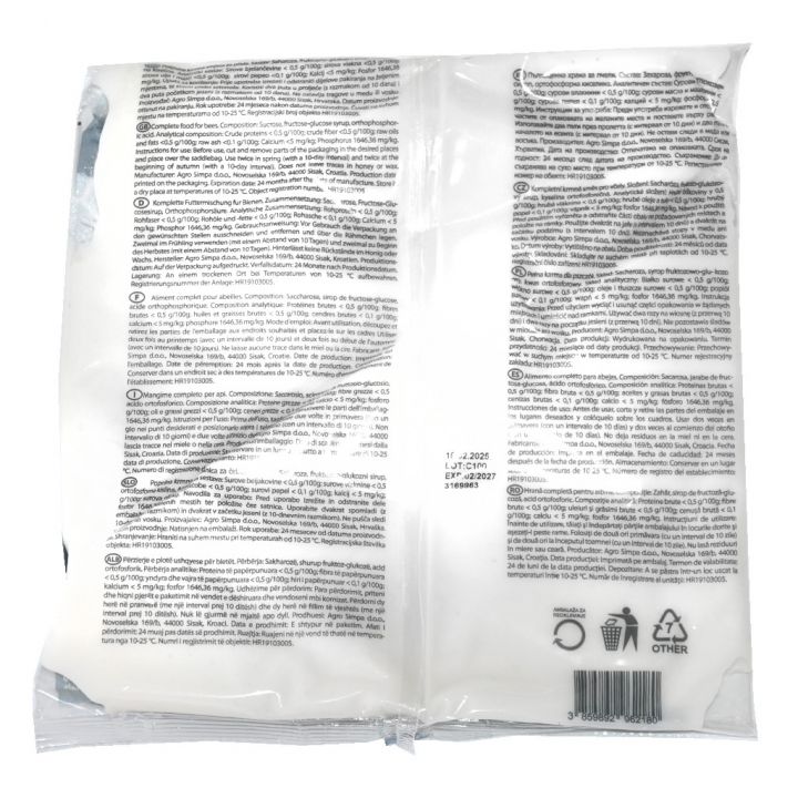 Cukrové těsto APIMANA NOSEMA STOP - 1 kg