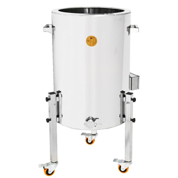 Stáčecí dekrystalizační nádoba s ohřevem Mellarius MaxiLine 230 V - 74 litrů / 100 kg