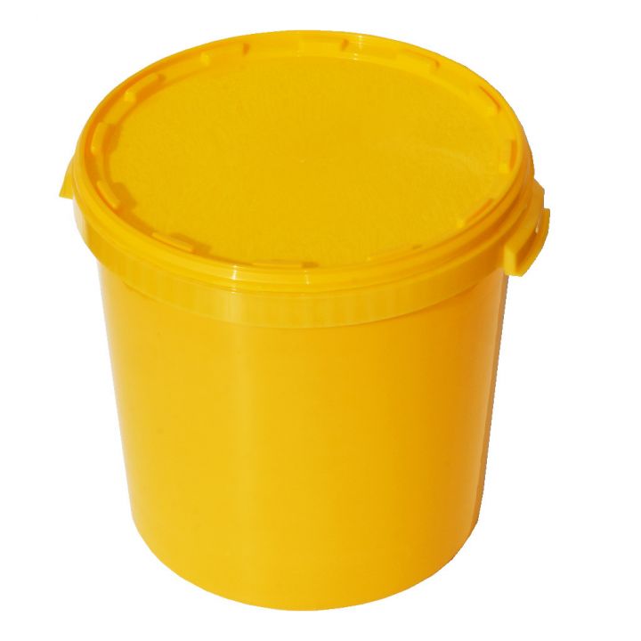 Nádoba na med plast 40 kg / 30 l - žlutá