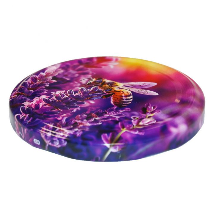 Víčko na sklenici TO 82 - Včela a levandule - HO17