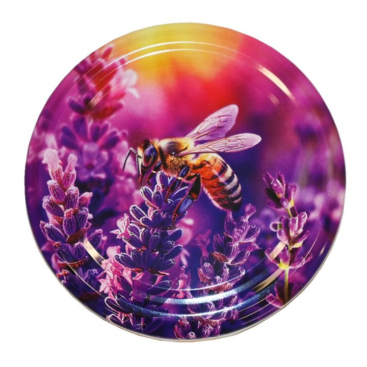Víčko na sklenici TO 82 - Včela a levandule - HO17