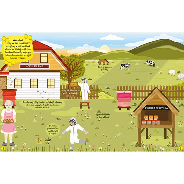 Samolepková knížka včely - Jiri Models