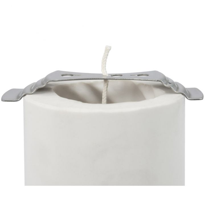 Nerezový držák knotu pro odlévání svíček z včelího vosku