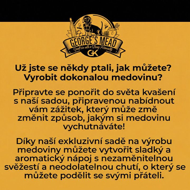 Set na výrobu domácí medoviny – George's Mead (5 litrů)