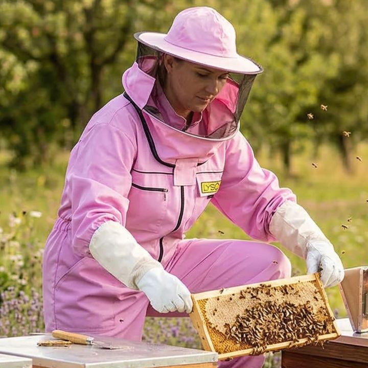 Včelařská kombinéza s kloboukem - fialová - Lysoň, vel.: S-XXXL