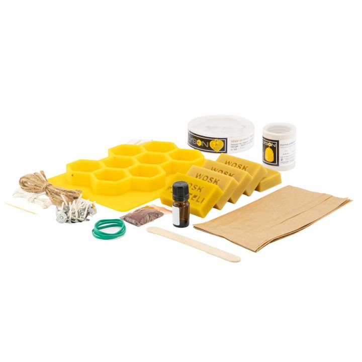 Kreativní sada na výrobu svíček - včelí motiv