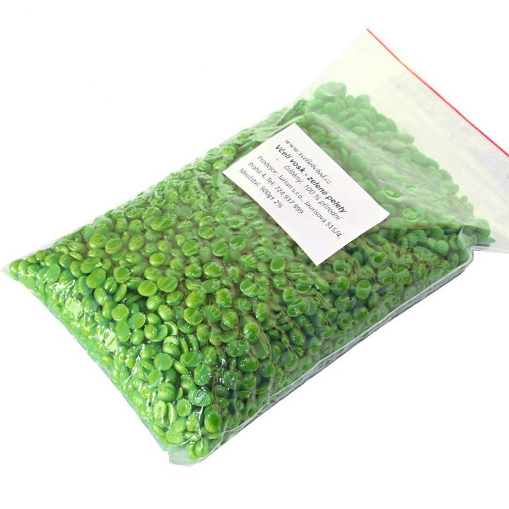 Včelí vosk - zelené pelety - 500 g