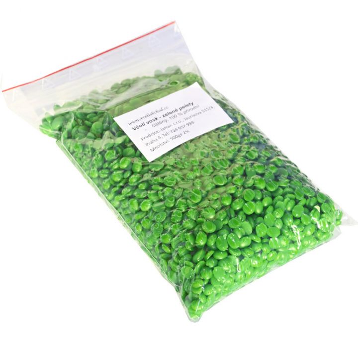 Včelí vosk - zelené pelety - 500 g