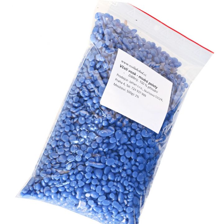 Včelí vosk - modré pelety - 500 g