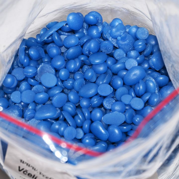 Včelí vosk - modré pelety - 500 g