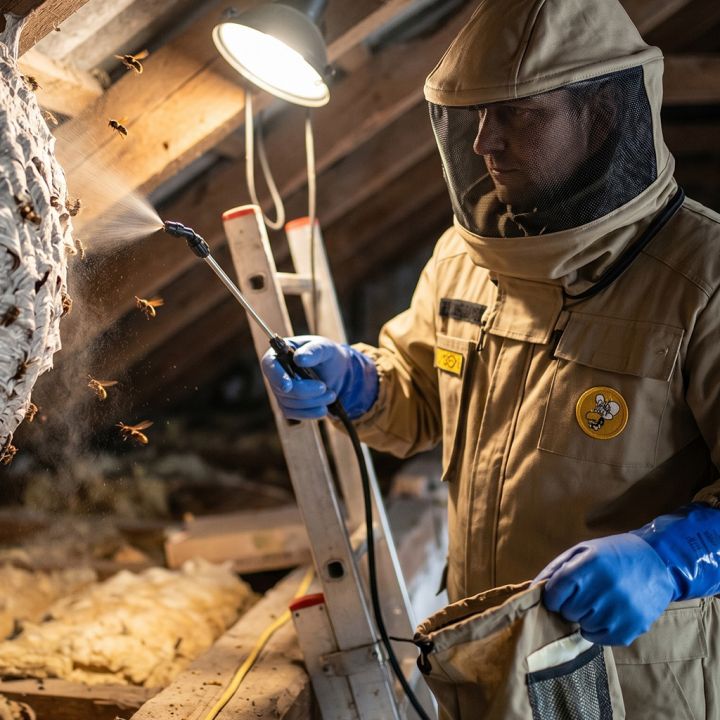 Ochranná kombinéza k likvidaci hnízd vos a sršňů, S-XXXL