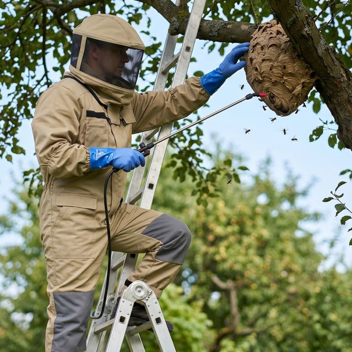 Ochranná kombinéza k likvidaci hnízd vos a sršňů, S-XXXL