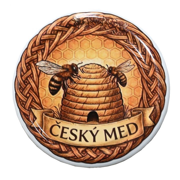 Víčko na sklenici TO 82 - Český med a košnice 700 ks - celá krabice - HOJ3