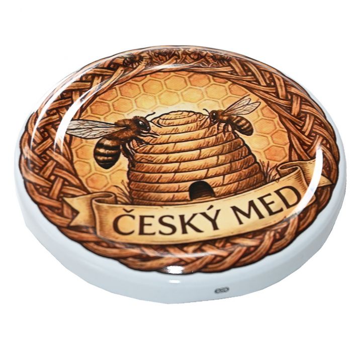 Víčko na sklenici TO 82 - Český med a košnice 700 ks - celá krabice - HOJ3