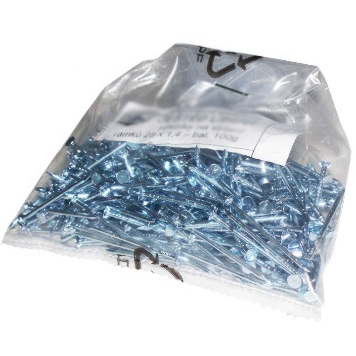 Hřebíky na rámky 28x1,4 - 0,1kg